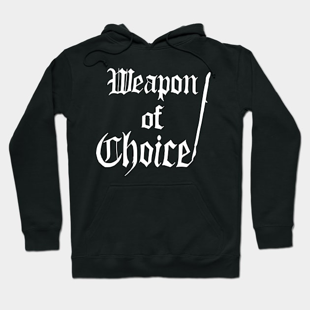 weapon of choice Hoodie by Oluwa290